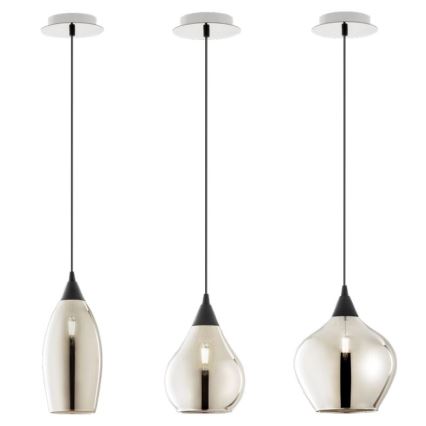 Redo 01-3190 - Csillár zsinóron TANNER 1xE14/28W/230V átm. 15 cm