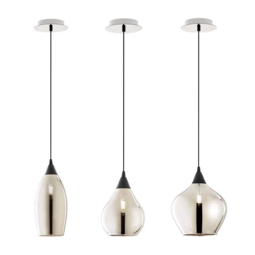 Redo 01-3191 - Csillár zsinóron TANNER 1xE14/28W/230V átm. 20 cm