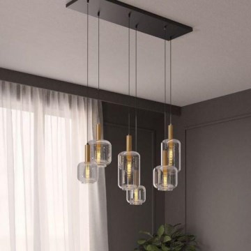 Redo 01-3215 - Csillár zsinóron BRINA 6xE27/23W/230V