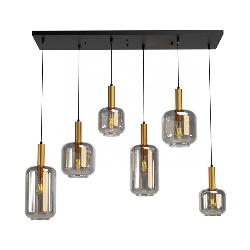 Redo 01-3215 - Csillár zsinóron BRINA 6xE27/23W/230V