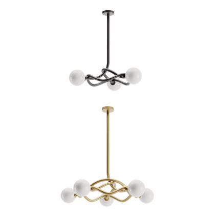 Redo 01-3257 - Rúddal szerelt csillár CONFUSIO 3xE14/28W/230V átm. 76 cm fekete