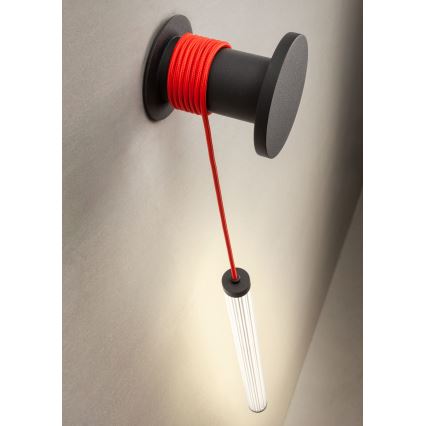 Redo 01-3302 - LED dimmelhető fali lámpa SWING LED/9W/230V 3000/4000K CRI 90 fekete