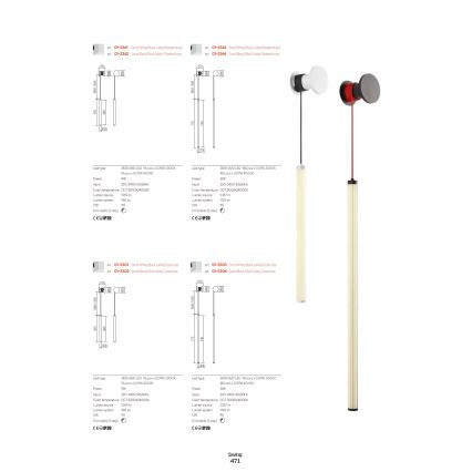Redo 01-3303 - Dimmelhető LED fali lámpa SWING LED/16W/230V 3000/4000K CRI 90 fehér