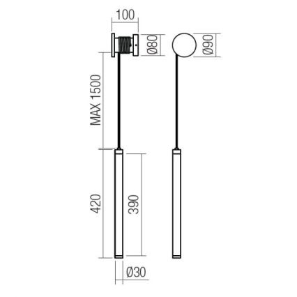 Redo 01-3361 - LED dimmelhető fali lámpa SWING LED/9W/230V 3000/4000K CRI 90 fehér
