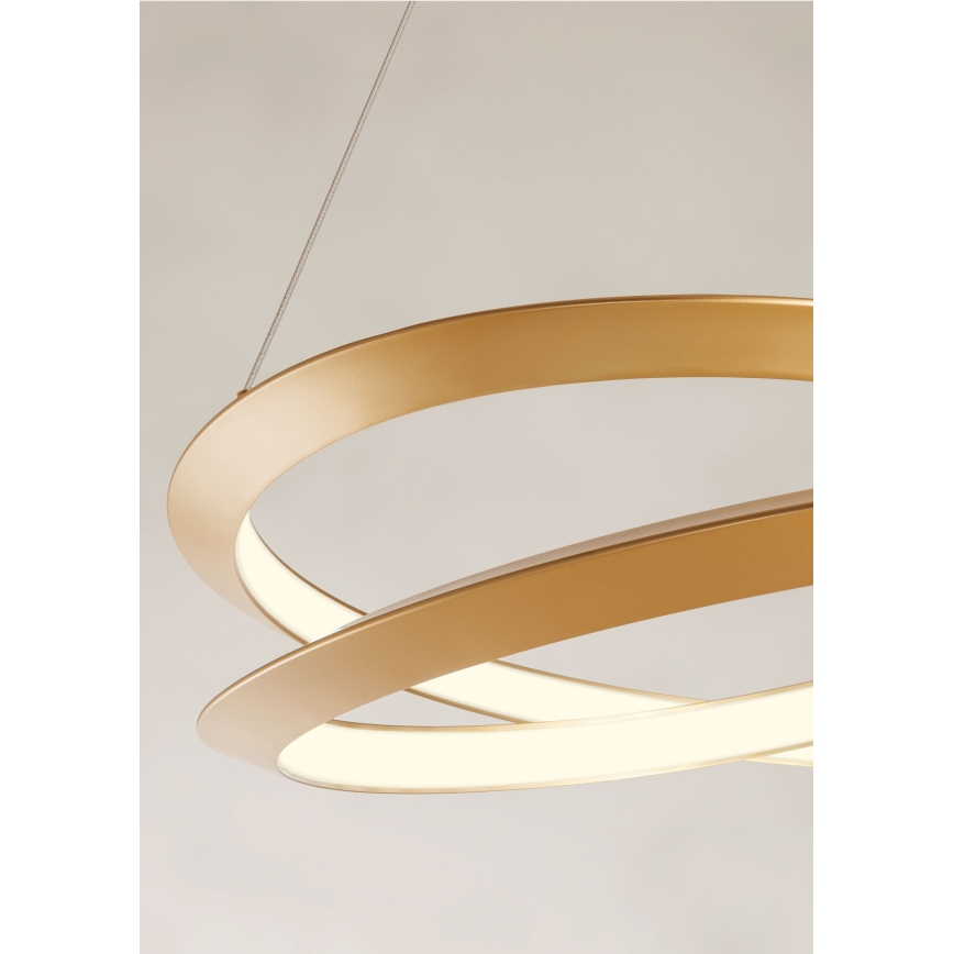 Redo 01-3377 - LED dimmelhető kábeles függeszték STORM LED/60W/230V 3000/4000/6000K CRI 90 Ø 80 cm arany