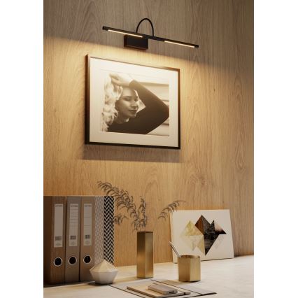 Redo 01-3465 - LED Képmegvilágító KENDO LED/6W/230V 34,4 cm CRI 92 fekete