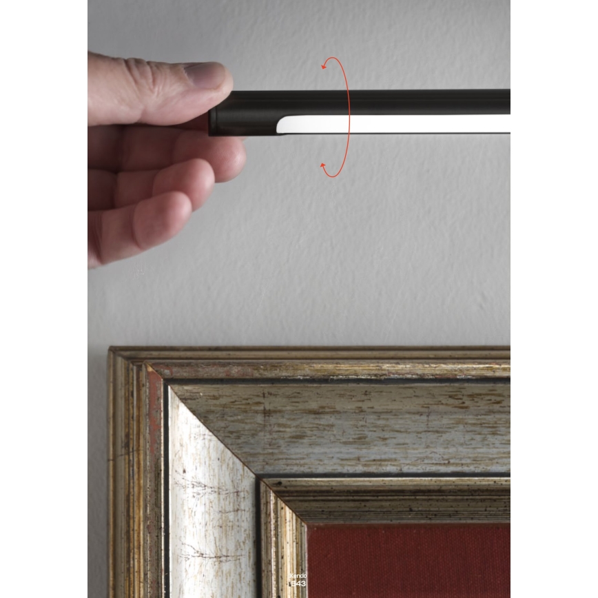 Redo 01-3465 - LED Képmegvilágító KENDO LED/6W/230V 34,4 cm CRI 92 fekete