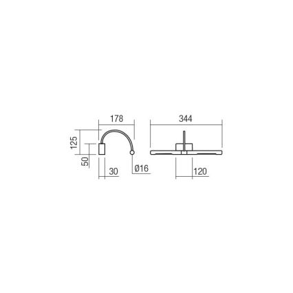 Redo 01-3465 - LED Képmegvilágító KENDO LED/6W/230V 34,4 cm CRI 92 fekete