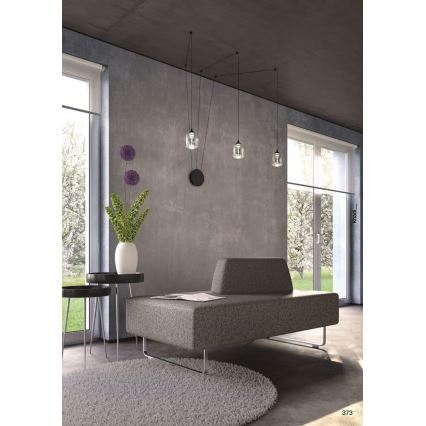 Redo 01-3485 - KHADI dimmelhető LED fali lámpa 3xLED/5,5W/230V CRI 90 átm. 12 cm fekete/füstszínű