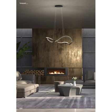 Redo 01-3599 - Dimmelhető LED kábeles csillár TEMPEST LED/58W/230V fekete