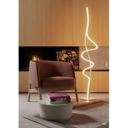 Redo 01-3625 - LED fényerőszabályozható állólámpa IMPULS LED/36W/230V arany