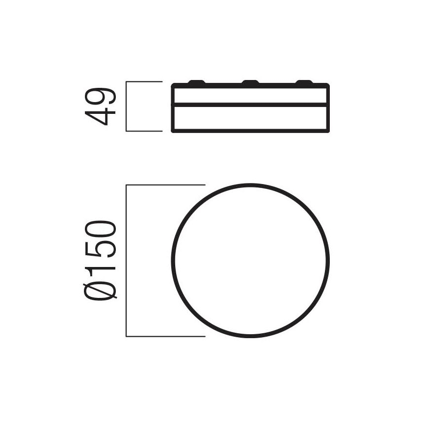Redo 01-3729 - LED Fürdőszobai mennyezeti lámpa FRISBI LED/8W/230V átm. 15 cm CRI 90 IP44 fehér