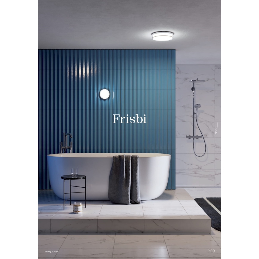 Redo 01-3733 - LED Fürdőszobai mennyezeti lámpa FRISBI LED/8W/230V átm. 15 cm CRI 90 IP44 fekete