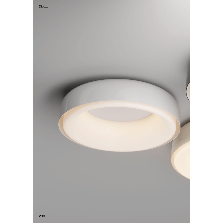Redo 01-3941 - DIP-LED mennyezeti lámpa, 40 W, 230 V, 2700/3000/4000/5000/6500 K, CRI 90, átmérő 62,4 cm, fehér
