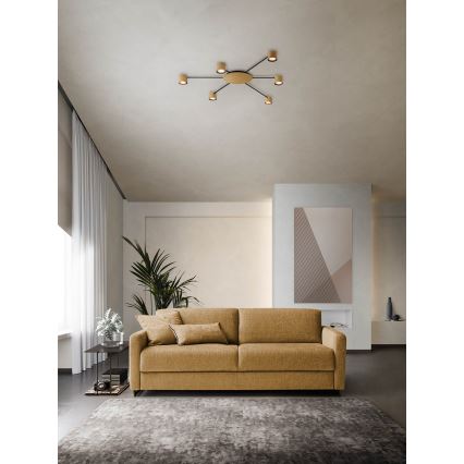 Redo 01-4051 - Spotlámpa NOA 6xGU10/10W/230V arany