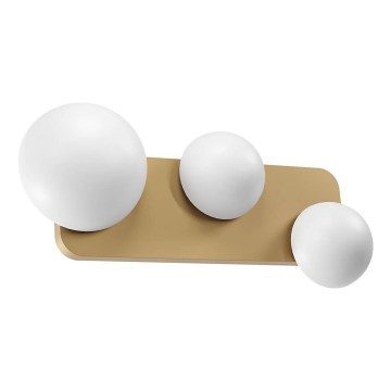 Redo 01-4329 - LUMIEN LED fali lámpa 3xLED/18W/230V 2700/3000K CRI 90 fehér/arany