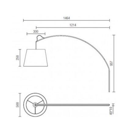 Redo 02-379 - Fali lámpa SWAP 1xE27/42W/230V fehér