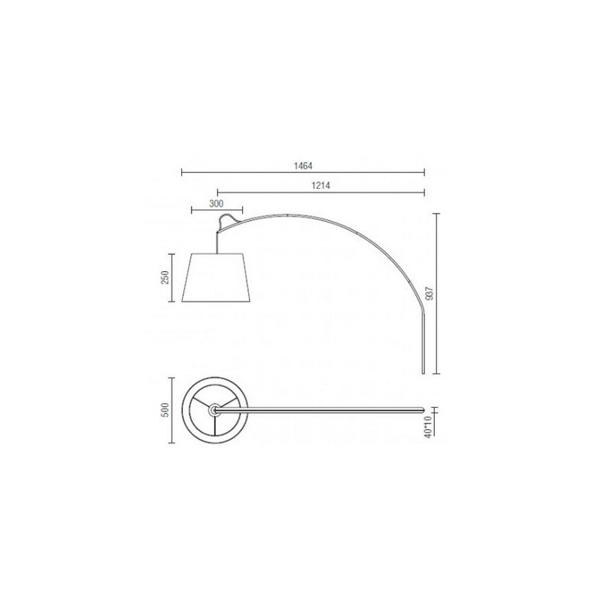 Redo 02-380 - Fali lámpa SWAP 1xE27/42W/230V szürke