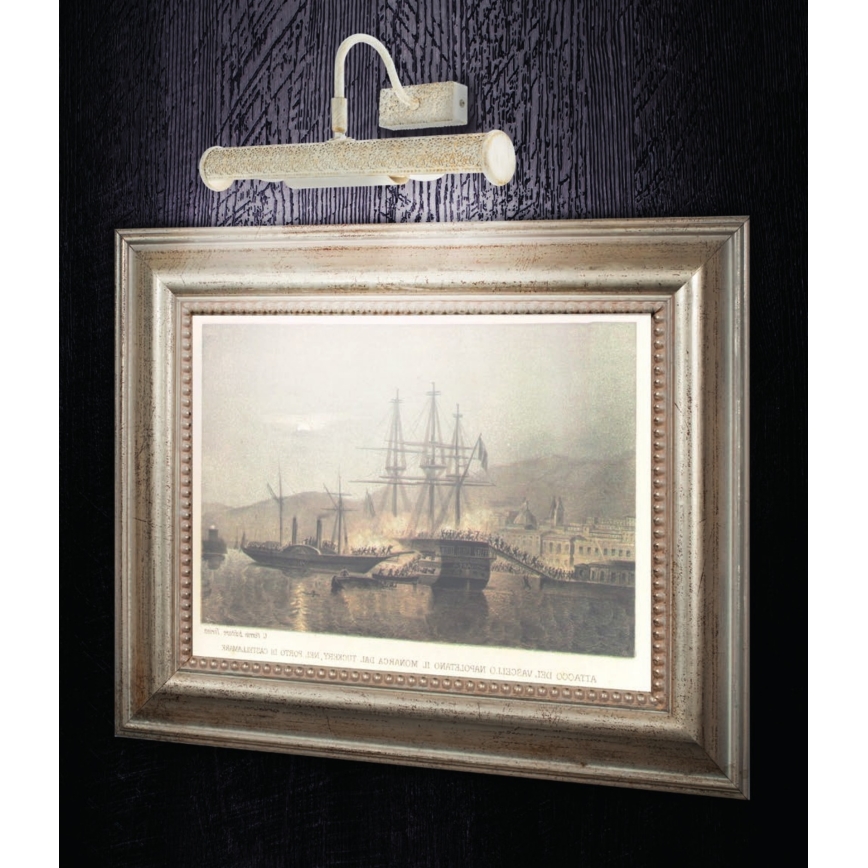 Redo 02-844 - Képvilágító lámpa CAIRO 2xE14/28W/230V 36 cm fehér