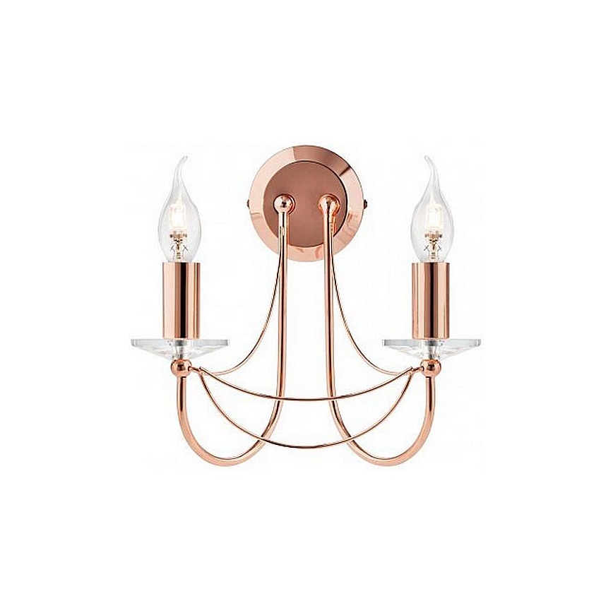 Redo 02-859 - Fali lámpa ARIEL 2xE14/28W/230V réz