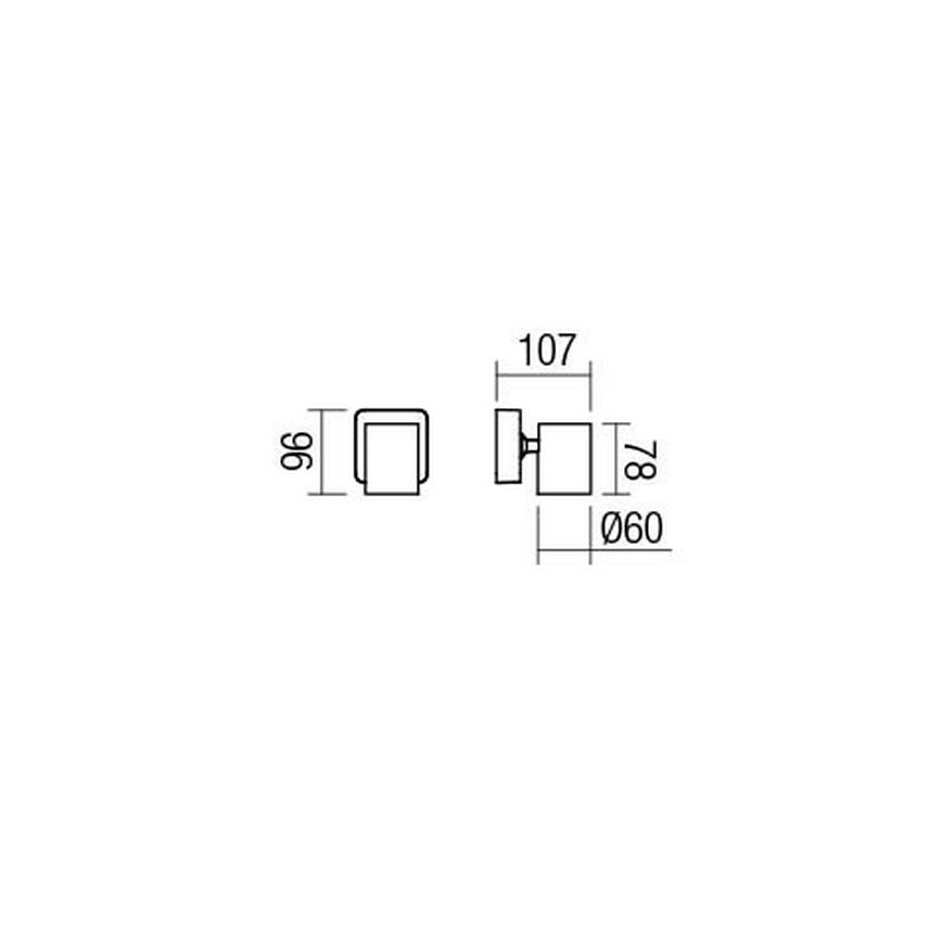 Redo 04-468 - CAMEO fekete spotlámpa 1xGU10/35W/230V