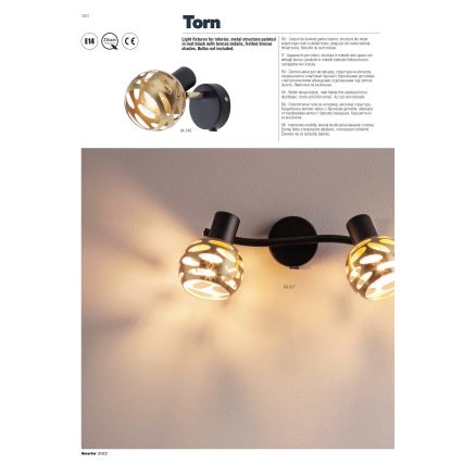 Redo 04-517 - Fali spotlámpa TORN 2xE14/28W/230V