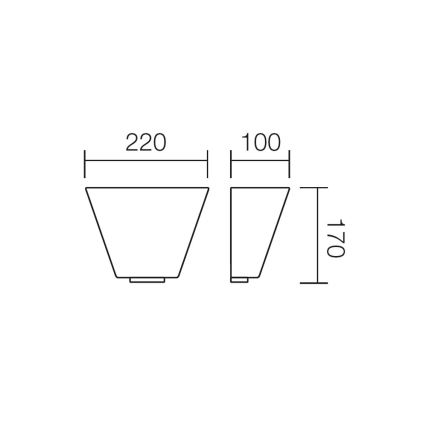 Redo 05-638 - Fali lámpa ISIS 1xE27/42W/230V
