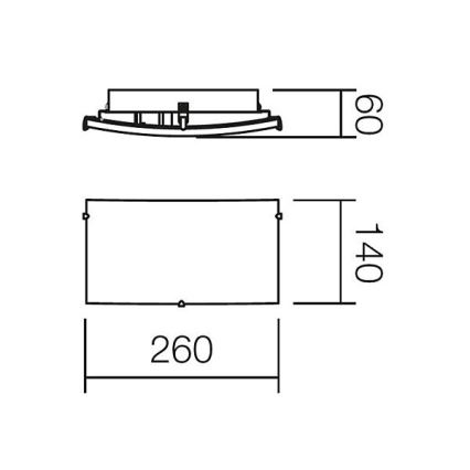 Redo 05-816 - NOTES fali lámpa 1xE27/42W/230V fehér