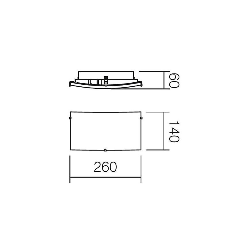 Redo 05-816 - NOTES fali lámpa 1xE27/42W/230V fehér