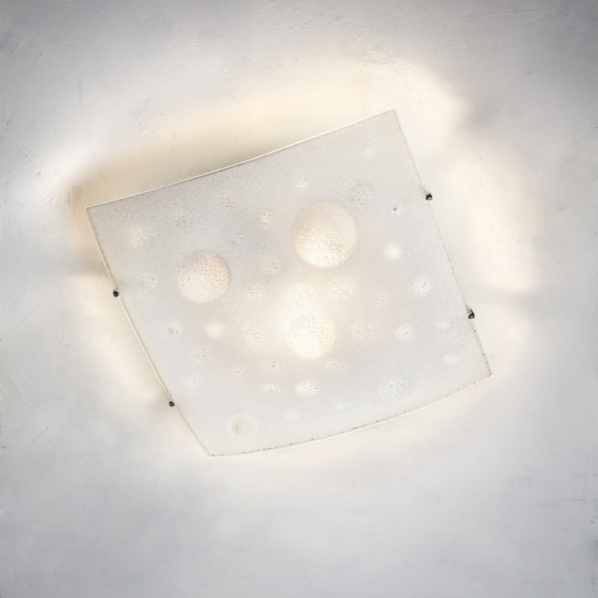 Redo 05-905 - ISIDE mennyezeti lámpatest 2xE27/42W/230V 39x39 cm átlátszó