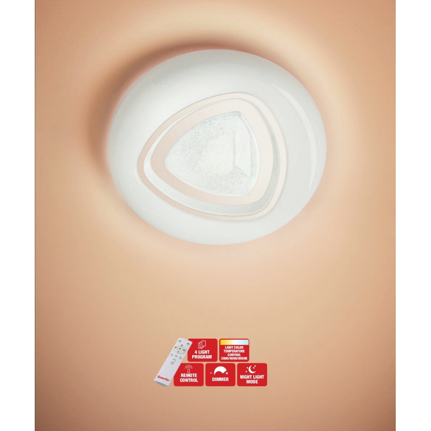 Redo 05-919 - LED dimmelhető mennyezeti lámpa GALAX LED/48W/230V 3000-6500K Tuya Wi-Fi átm. 48 cm fehér + távirányító