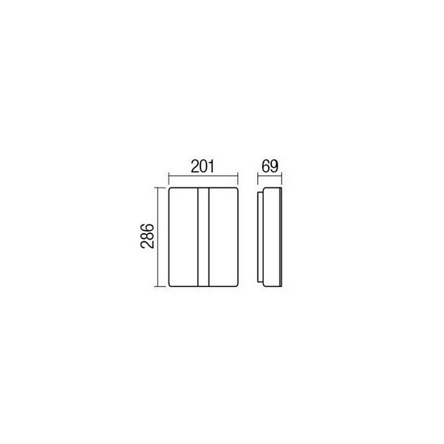 Redo 90025 - LED Kültéri fali lámpa BREDA LED/12W/230V IP54
