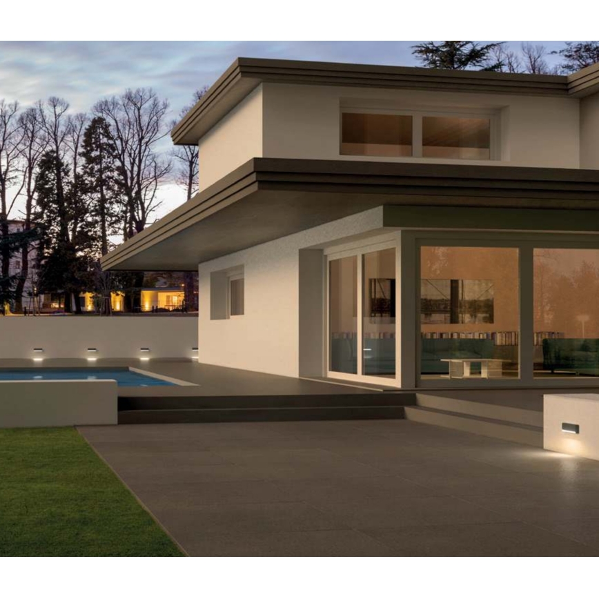 Redo 90070 - LED kültéri fali lámpatest SAPO LED/3W/230V IP65