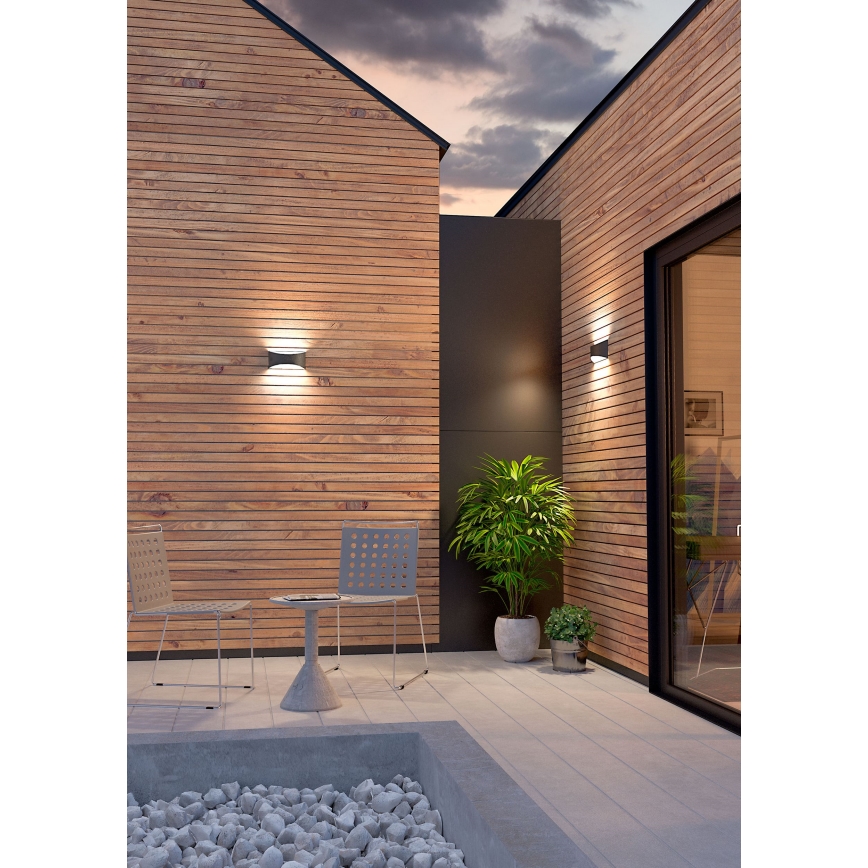 Redo 90126 - LED kültéri fali lámpatest AXEL LED/7W/230V 3000K IP65 antracit