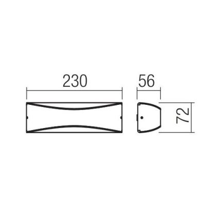 Redo 90126 - LED kültéri fali lámpatest AXEL LED/7W/230V 3000K IP65 antracit