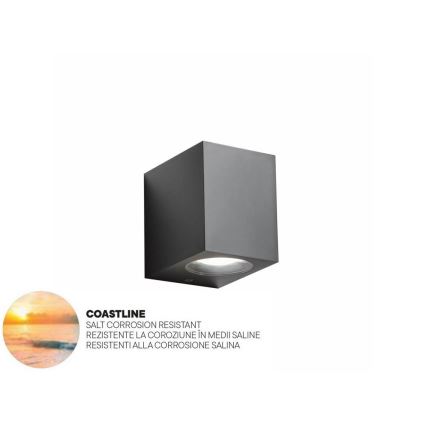 Redo 90151 - Kültéri fali lámpa  PUNTA 1xGU10/7W/230V IP44