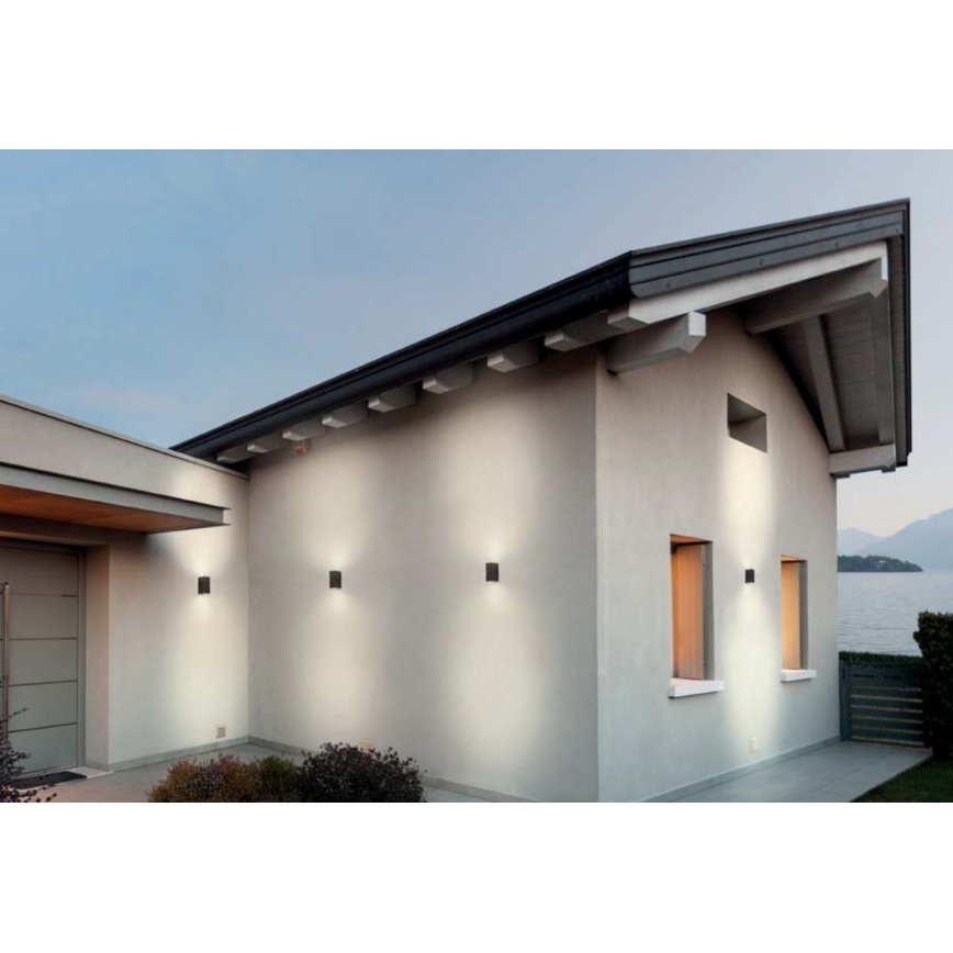 Redo 90152 - Kültéri fali lámpa  PUNTA 2xGU10/7W/230V IP44