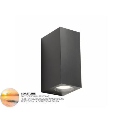 Redo 90152 - Kültéri fali lámpa  PUNTA 2xGU10/7W/230V IP44