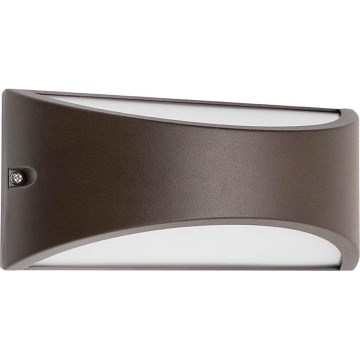 Redo 90192 - LED Kültéri fali lámpa SCUDO LED/10W/230V 3000K IP54 barna