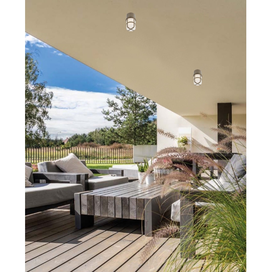 Redo 90193 - Kültéri spotlámpa TRITON 1xE27/28W/230V IP54 sárgaréz