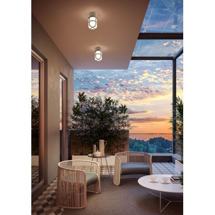 Redo 90193 - Kültéri spotlámpa TRITON 1xE27/28W/230V IP54 sárgaréz