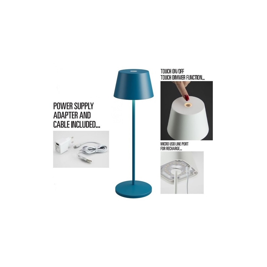 Redo 90222 - LED Kültéri dimmelhető lámpa LA NUIT LED/2,2W/230V IP65 + USB