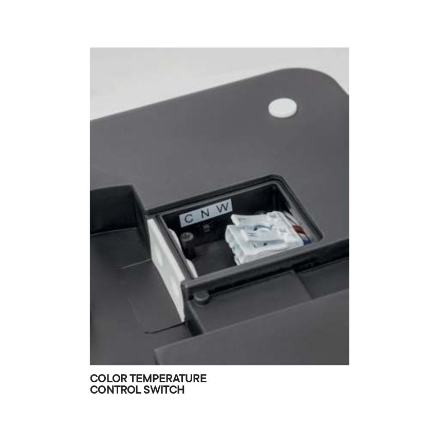 Redo 90286 - LED Kültéri mennyezeti lámpa ISOLA LED/24W/230V átm. 26 cm 3000/4000/6500K IP54 antracit