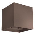 Redo 90298 - LED kültéri fali lámpatest VARY 2xLED/10W/230V 3000K IP54 barna