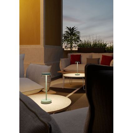 Redo 90309 - LED Dimmelhető érintős asztali lámpa ILUNA LED/2,5W/5V 2700-3000K 3000 mAh IP65 zöld