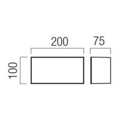 Redo 90325 - LED kültéri fali lámpa KODIAK LED/8W/230V 4000K 20 cm IP65 fehér
