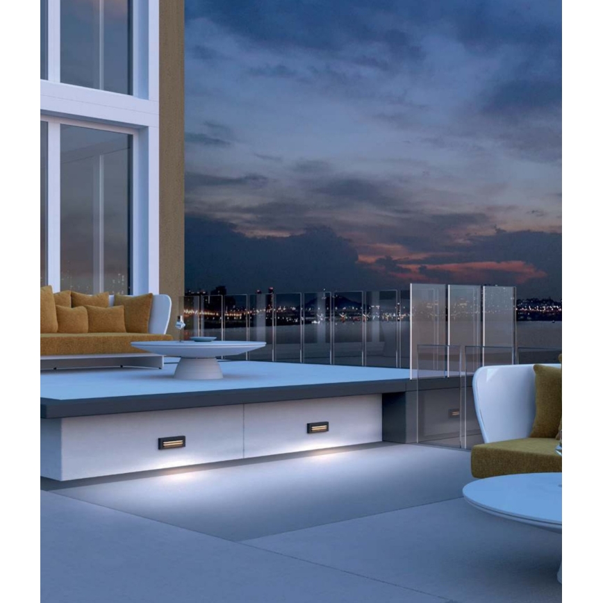 Redo 90330 - LED Kültéri fali lámpa KRUP LED/6W/230V IP65 antracit