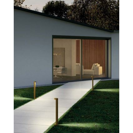 Redo 90366 - LED kültéri lámpa ZEUS LED/11,5W/230V 3000K 75 cm IP54 barna