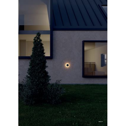 Redo 90369 - AURA kültéri LED fali lámpatest, LED/8W/230V/3000K/IP65, antracit