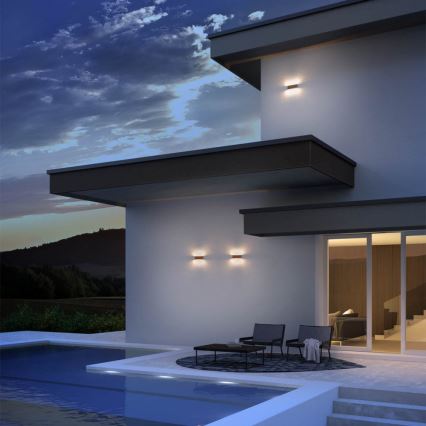 Redo 90388 - LED Kültéri fali lámpa KAMAL LED/15W/230V 3000K IP54 szürke